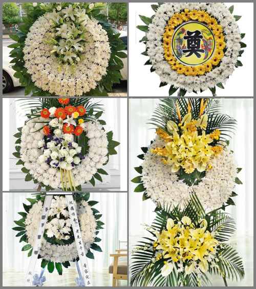 安徽芜湖市南陵县何湾镇前官村花圈速递